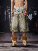 Leopard Print Wide-Leg Pants 1