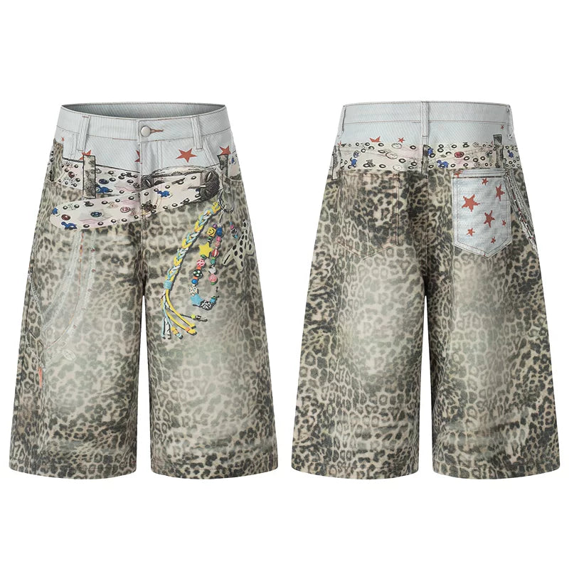 6068797000450,6068797000451,6068797000452,6068797000453, Leopard Print Wide-Leg Pants