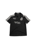 Letter Badge Print Short Sleeve Polo 5