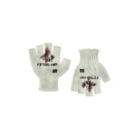 6067373952552, Letter Print Distressed Half-Finger Knitted Gloves