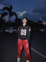 Letter Print Mesh Long-Sleeve Jersey 5
