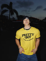 Letter Print Ringer T-Shirt 1