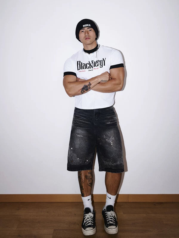 Letter Print Slim Fit T-Shirt 5