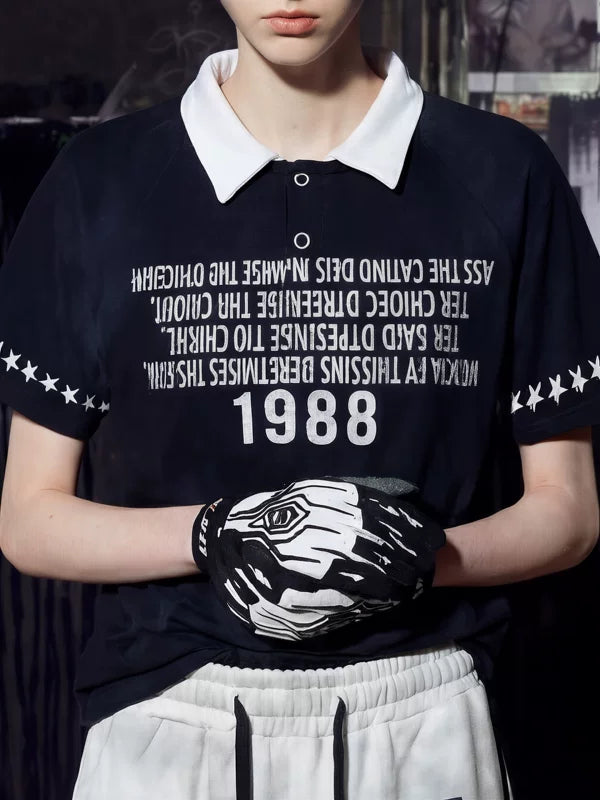 Lightweight Graphic Short-Sleeve Polo T-Shirt 3
