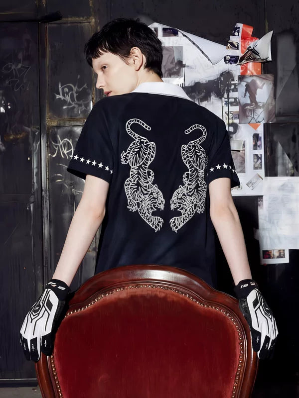 Lightweight Graphic Short-Sleeve Polo T-Shirt 5