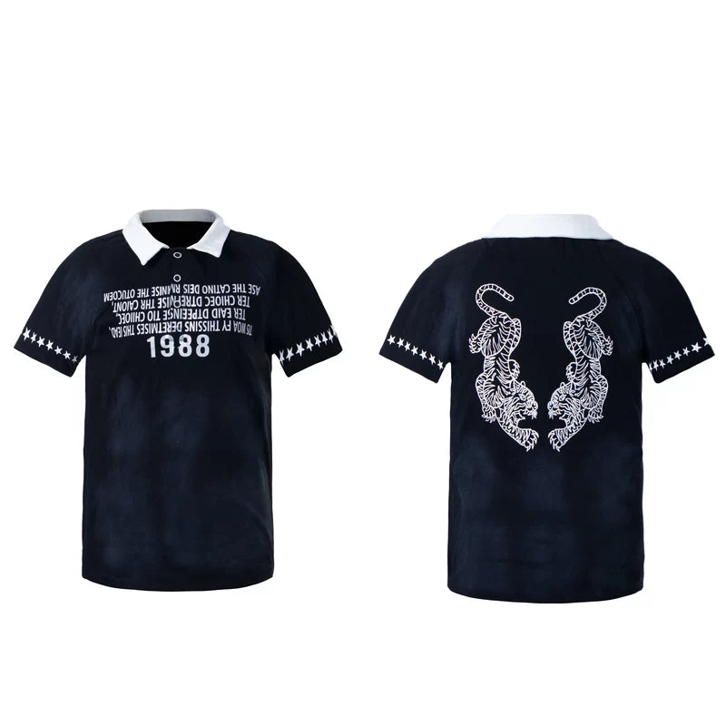 6223922462102,6223922462103,6223922462104, Lightweight Graphic Short-Sleeve Polo T-Shirt