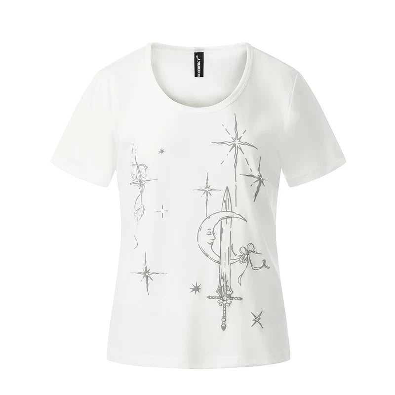 6213763175047,6213763175048,6213763175049, Lightweight Printed Slim Fit T-Shirt