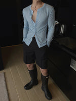 Lightweight Slim Fit Button-Up Cardigan 5