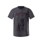 6064158764073,6064158764075,6064158764077, Lightweight Y2K Graphic Henley T-Shirt