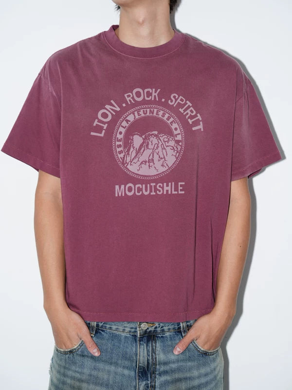 Lion Rock Spirit Graphic Short-Sleeve T-Shirt 1