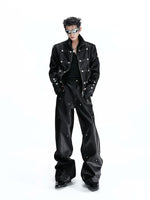 Liquid Silk Texture Buttoned Jacket 5
