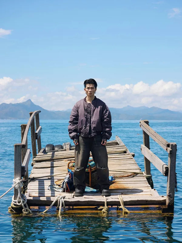 Lobster-Button MA-1 Bomber Pilot Jacket 2