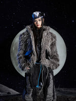 Long Hair Faux Fur Short Jacket 2