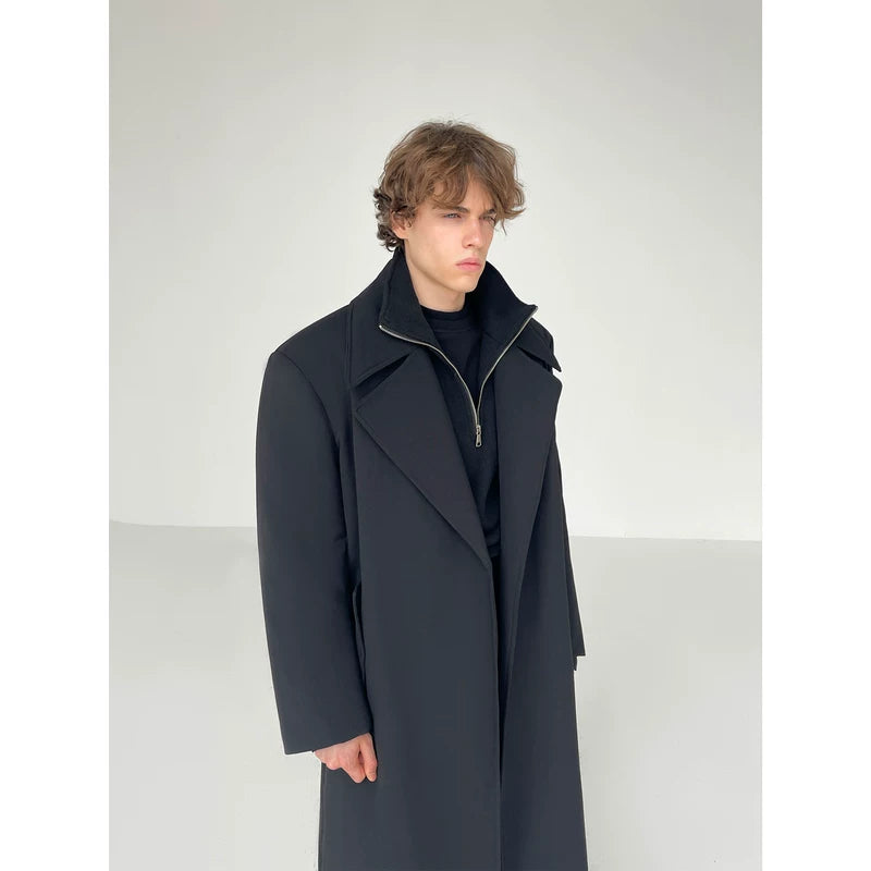 Long Padded Knee-Length Overcoat 2