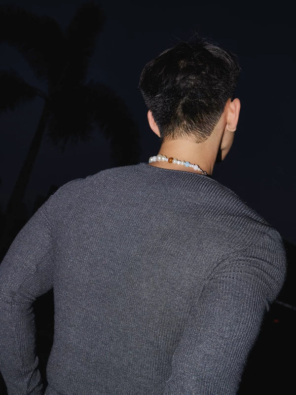 Long Sleeve Button-Down Henley Knit Sweater 5