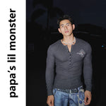 6129027719659,6129027719660,6129027719661, Long Sleeve Button-Down Henley Knit Sweater