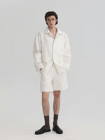 Long-Sleeve Pajama Style Shirt and Shorts 4
