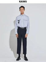 ,4621370154364,4621370154365,4621370154366, Long Sleeve Patchwork Utility Shirt