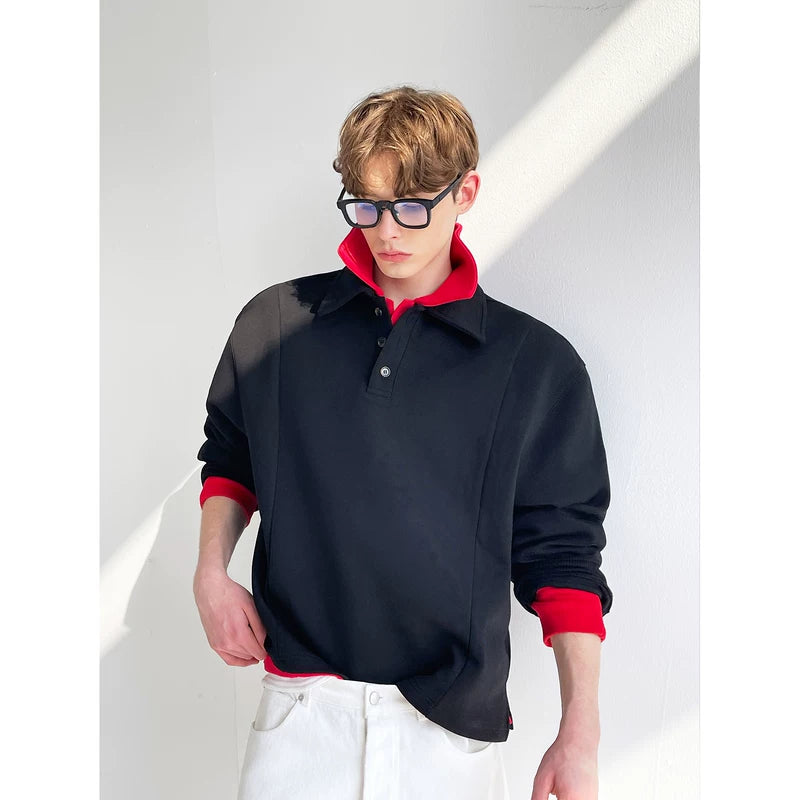 Long Sleeve Pullover Polo Shirt 2