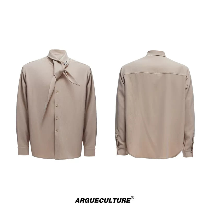 6195637215861,6195637215867,6195637215873,6195637215879, Long-Sleeve Scarf Shirt and Pants Set