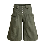 6263851314993,6263851314995,6263851314997,6263851314999,6099707993001, Loose Cotton Workwear Capri Pants