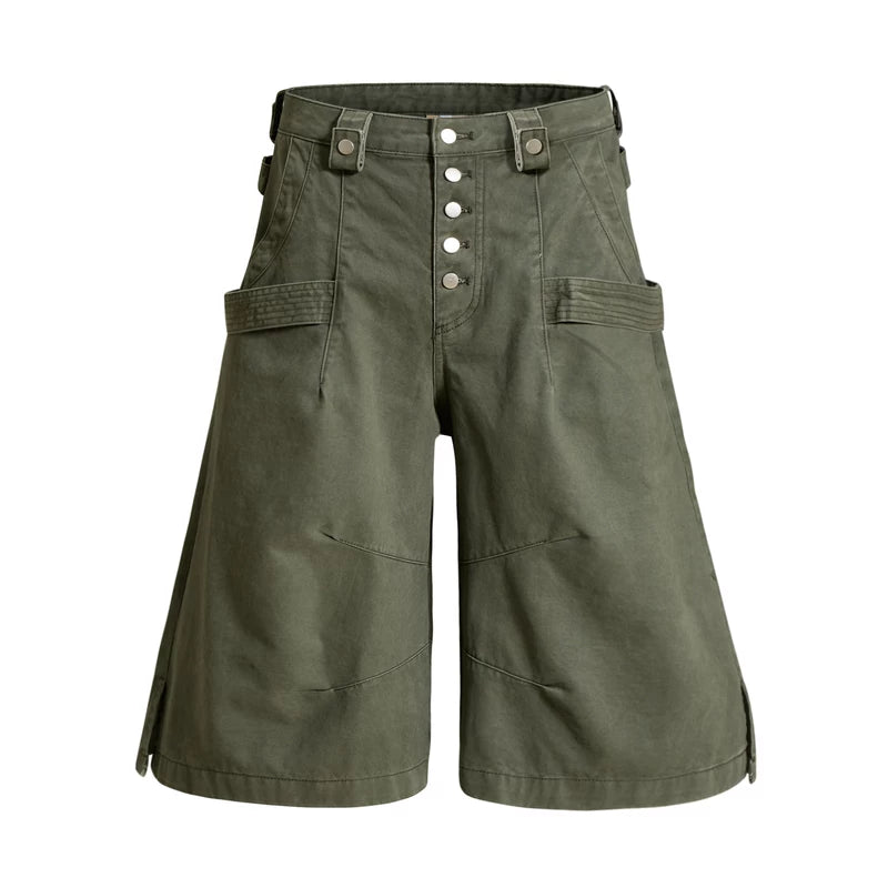 6263851314993,6263851314995,6263851314997,6263851314999,6099707993001, Loose Cotton Workwear Capri Pants
