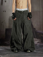 Loose Deconstructed Patchwork Cargo Pants 1