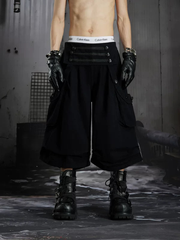 Loose Fit Cargo Capri Pants 1