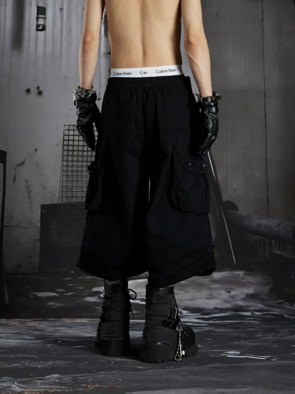 Loose Fit Cargo Capri Pants 4