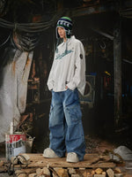 Loose Fit Cargo Denim Workwear Pants 5
