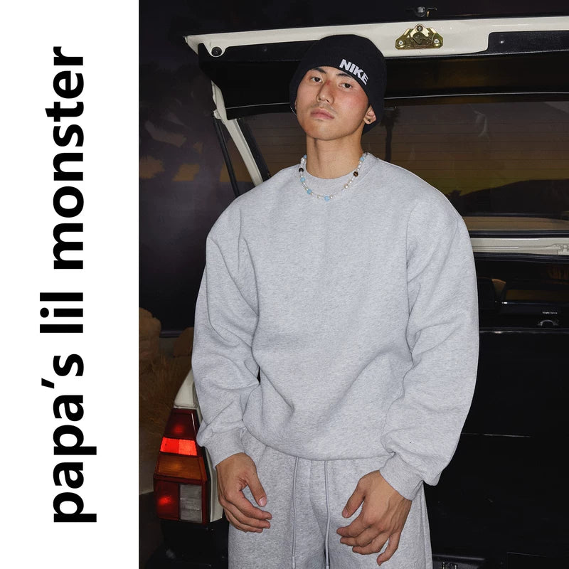 5943367404924,5943367404925,5943367404926,5943367404927,5943367404928, Loose Fit Crew Neck Pullover Sweatshirt