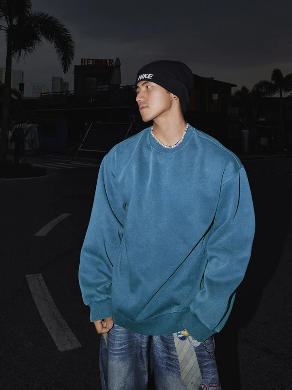 Loose Fit Crew Neck Sweatshirt 1