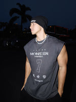 Loose Fit Digital Print Sleeveless Vest 1
