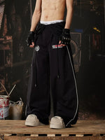 Loose Fit Elastic Waist Pants 3