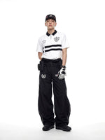 Loose Fit Elastic Waist Pants 4