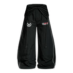 6077414225448,6077414225449,6077414225450,6077414225451, Loose Fit Elastic Waist Pants