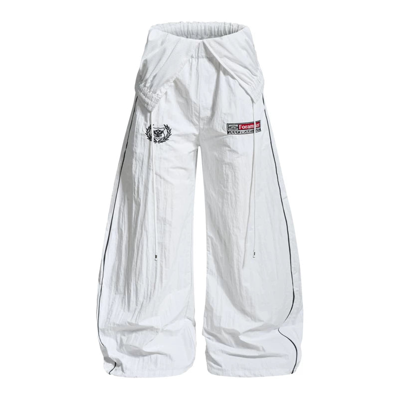 6077414225452,6077414225453,6077414225454,6077414225455, Loose Fit Elastic Waist Pants