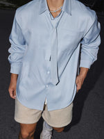 Loose Fit Long-Sleeve Button-Down Shirt 4