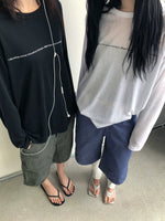 Loose Fit Lyocell Long-Sleeve T-Shirt 1