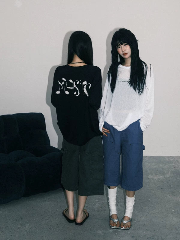 Loose Fit Lyocell Long-Sleeve T-Shirt 2