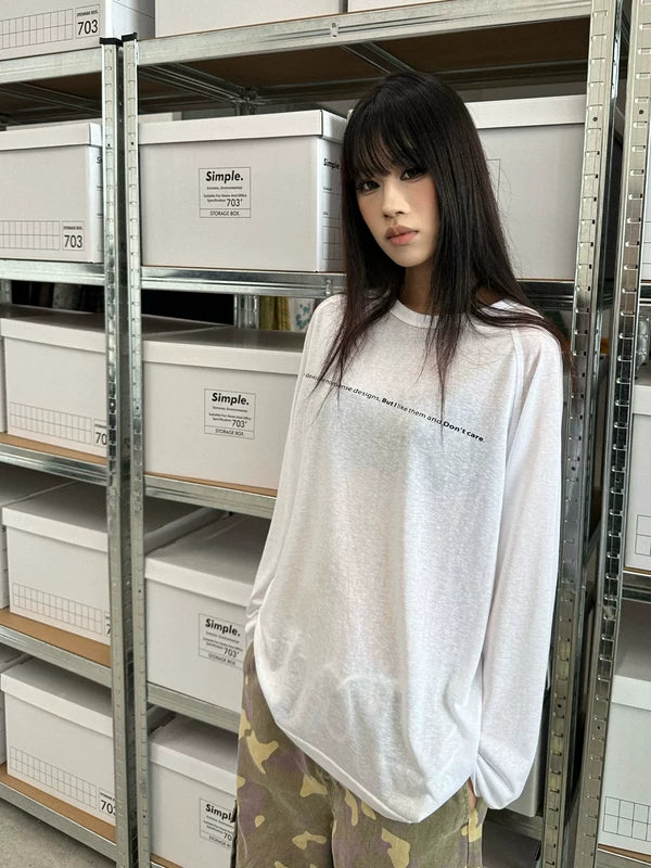 Loose Fit Lyocell Long-Sleeve T-Shirt 4