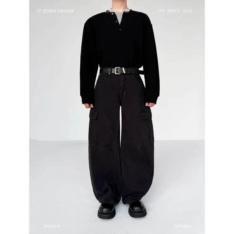Loose Fit Multi-Pocket Cargo Pants 1
