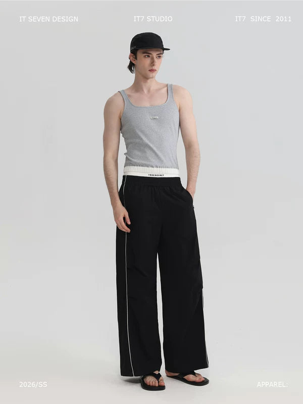 Loose Fit Nylon Sports Pants 1