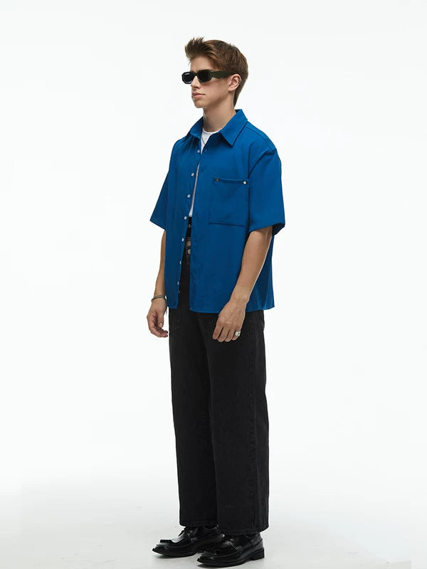 Loose-Fit Short-Sleeve Shirt and Pants Set 3