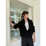 Loose Knit Shawl Collar Cardigan Sweater 2