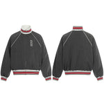 6185363151518,6185363151520,6185363151522,6185363151524, Loose Pinstripe Drawstring Sporty Casual Pants