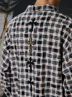 Loose Plaid Button Up Shirt 3