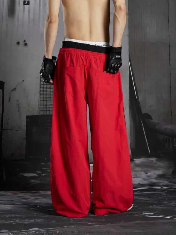 Loose Pleated Streetwear Pants 5