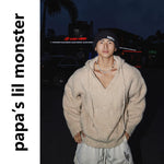 6106547146742,6106547146743,6106547146744, Loose Retro V-Neck Knitted Hooded Sweater