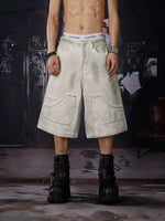 Loose Straight Denim Shorts 1
